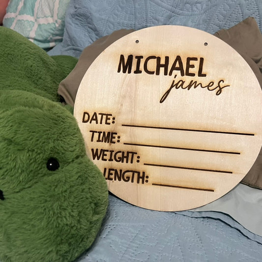 Customized Birth Announcement