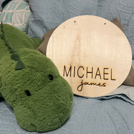 Personalized Baby Footprint Sign