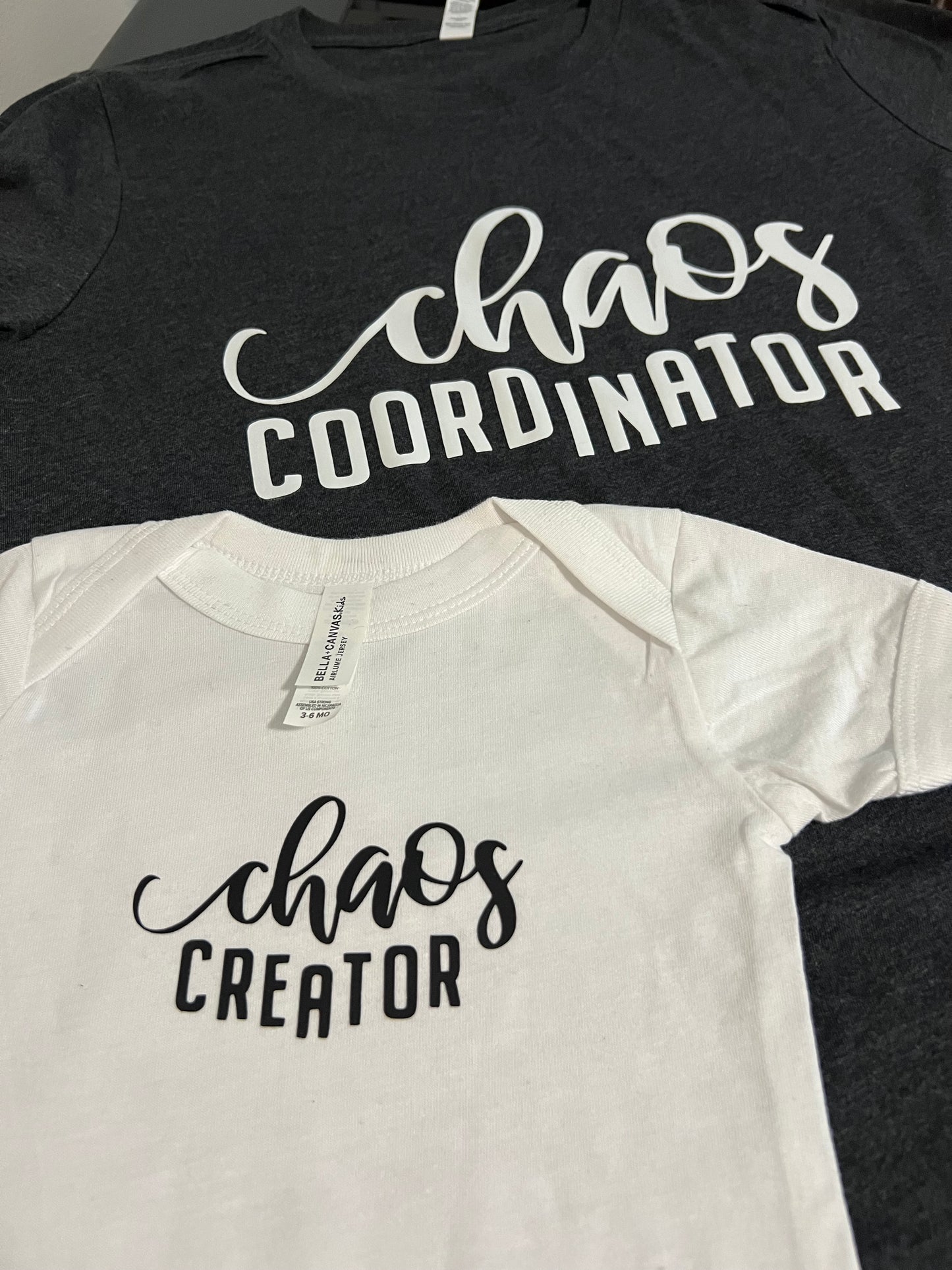 Mommy and Baby Matching Shirt Set: Chaos